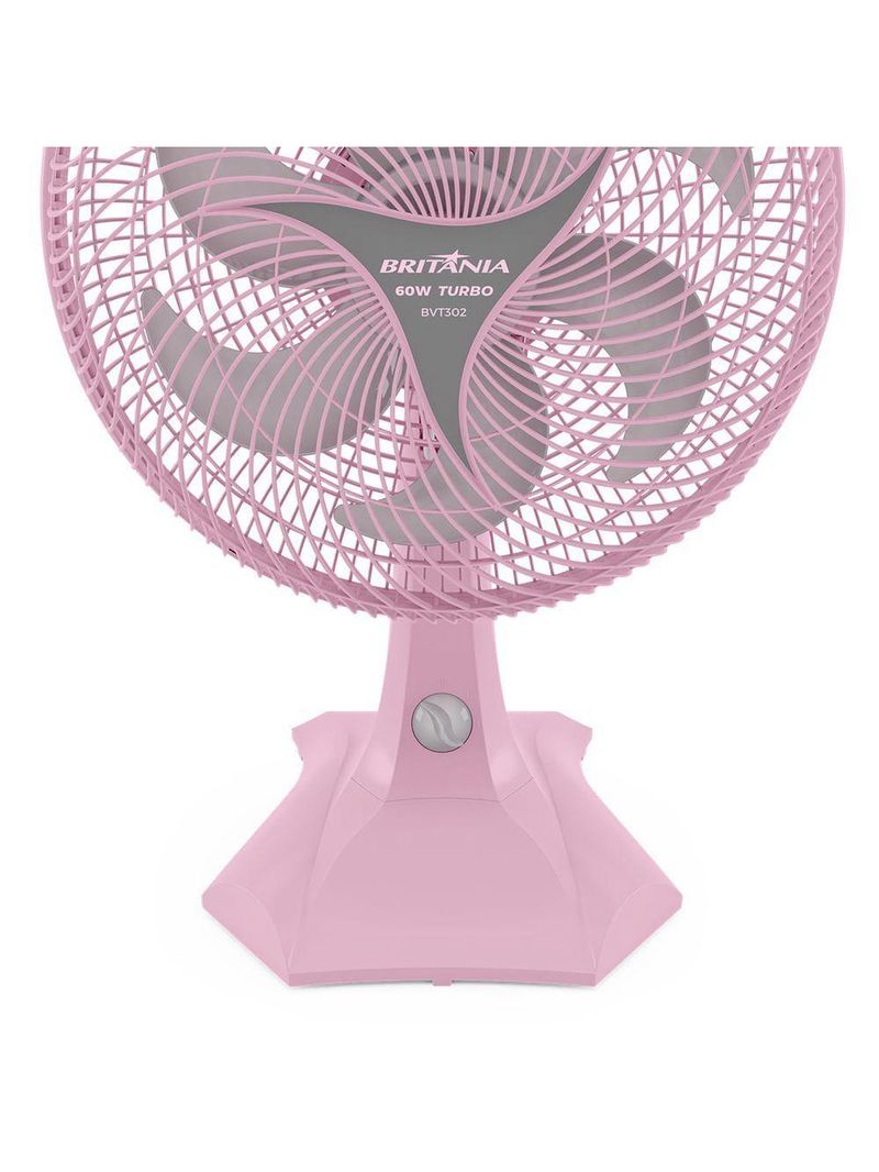 Ventilador Rosa Britânia 2 em 1 Maxx Force 60W BVT302 220V