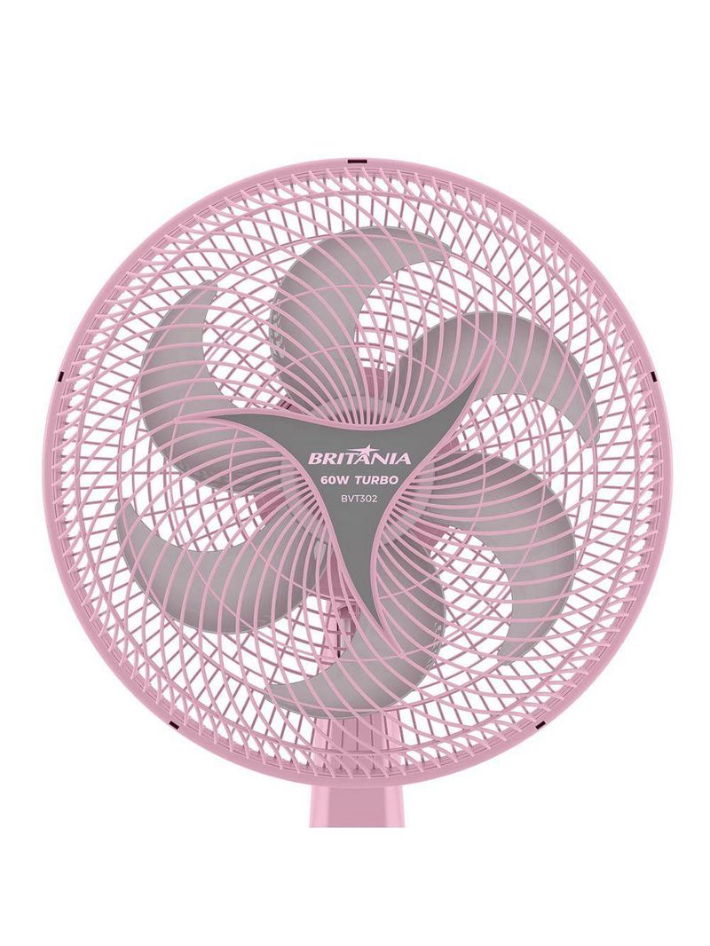 Ventilador Rosa Britânia 2 em 1 Maxx Force 60W BVT302 220V