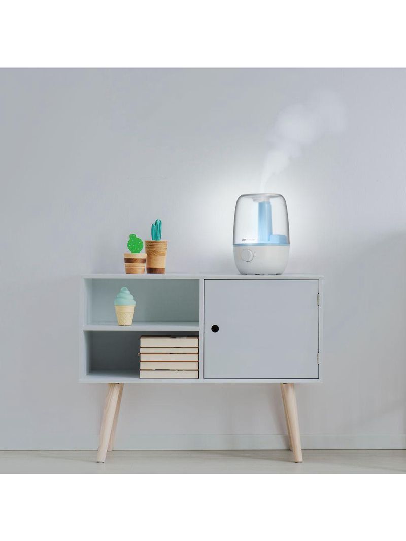 Umidificador Wap Air Flow 23 Litros Com Luminária Branco Com Azul Bivolt