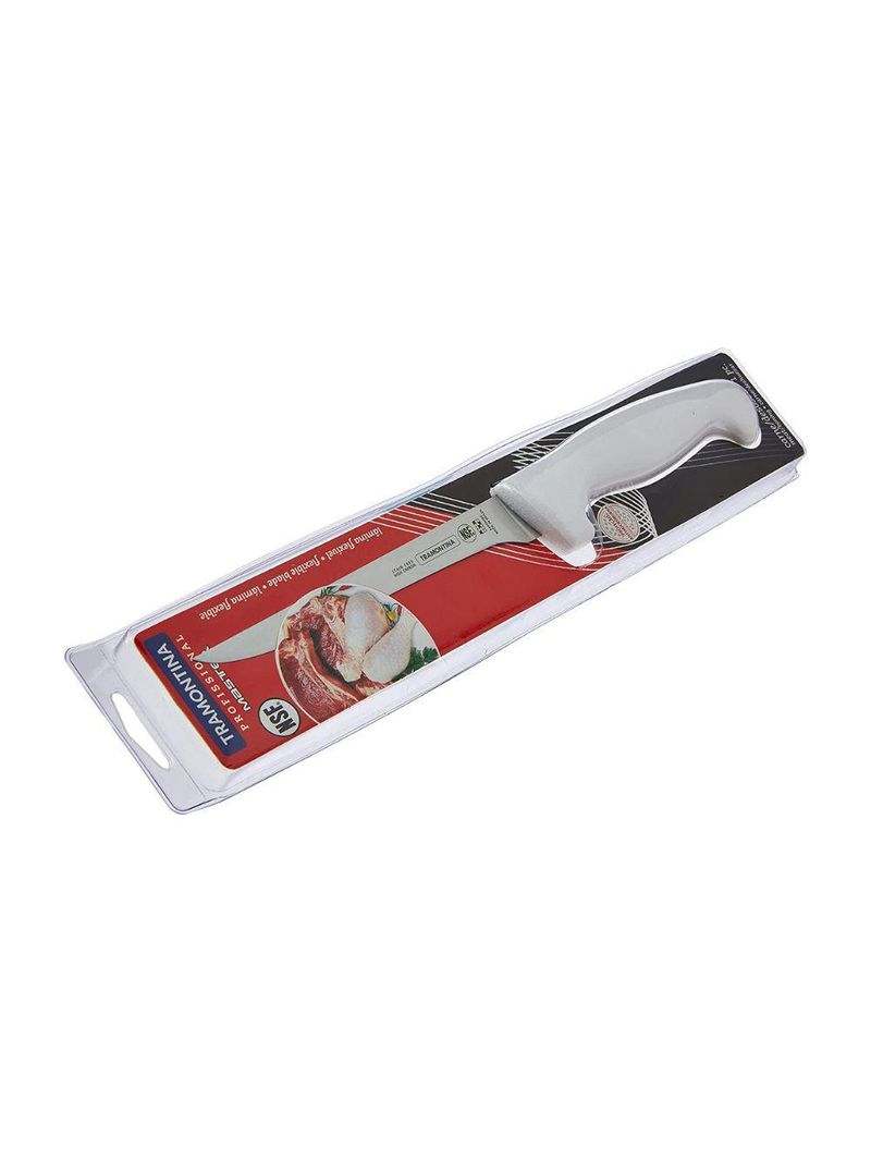 Faca fiambre inox 10 profissional branco tramontina