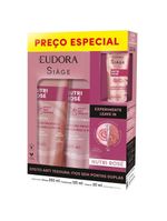 Eudora siage nutri rose kit shampoo + condicionador + leave-in