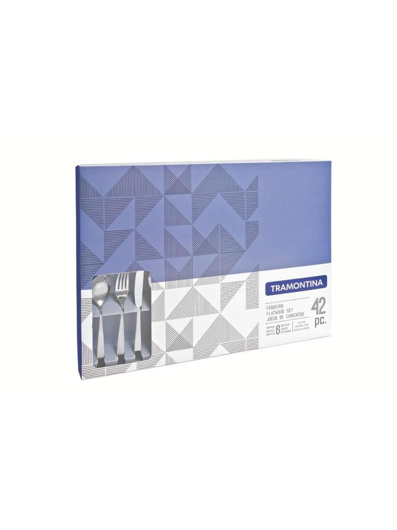 Faqueiro tramontina cosmos inox com facas para churrasco 42 peças