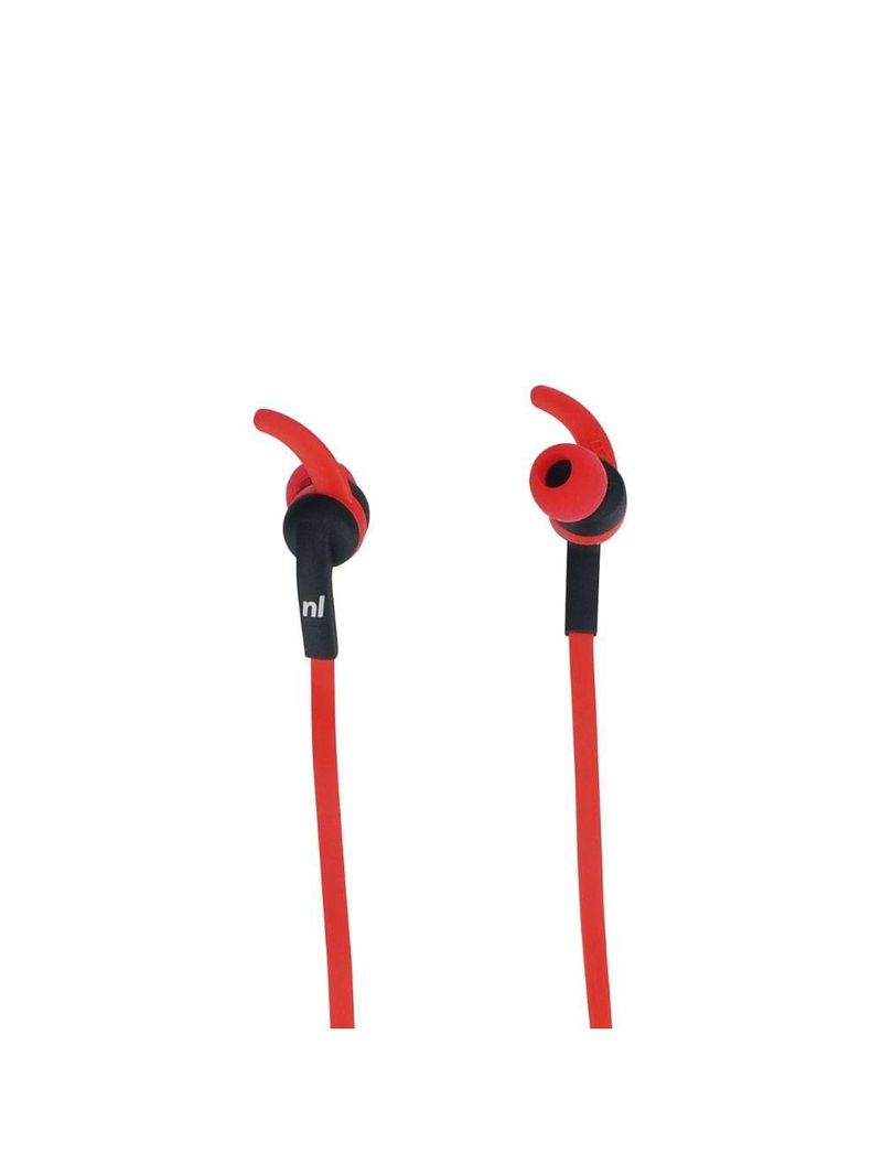 Fone de ouvido bluetooth para esporte newlink runner hs116 preto/vermelho