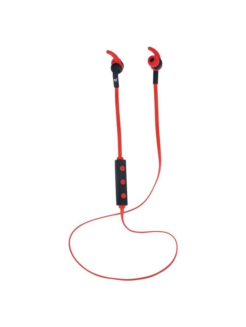 Fone de ouvido bluetooth para esporte newlink runner hs116 preto/vermelho