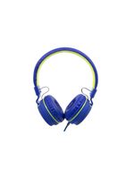 Fone de ouvido com microfone dobravel oex teen fluor hs107 - azul e verde azul/verde