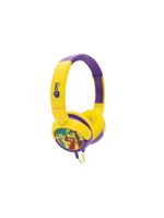 Fone de ouvido infantil fones giratorios oex kids dino hp300 - 85db amarelo/roxo