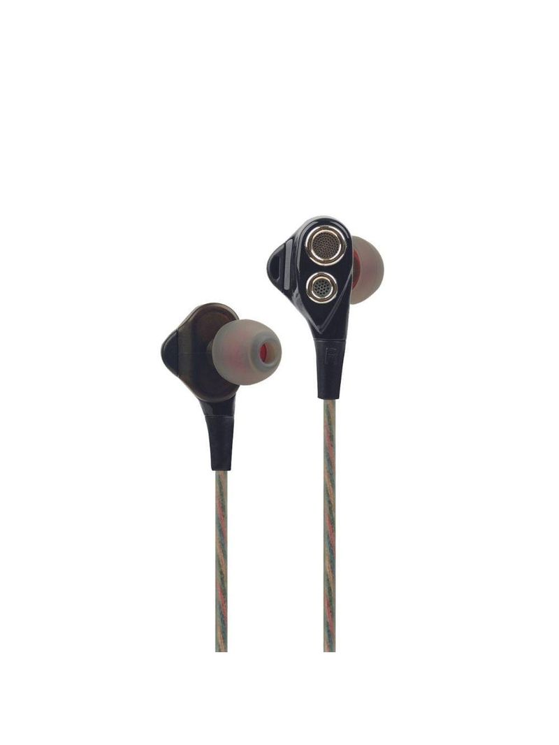 Fone de ouvido gamer intra auricular - quad-x fn500 preto