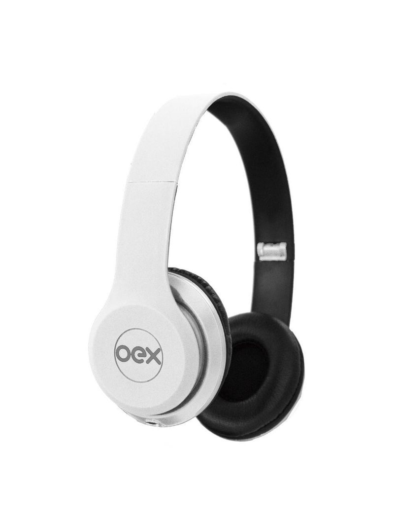 Fone de ouvido com microfone oex style hp103 - branco