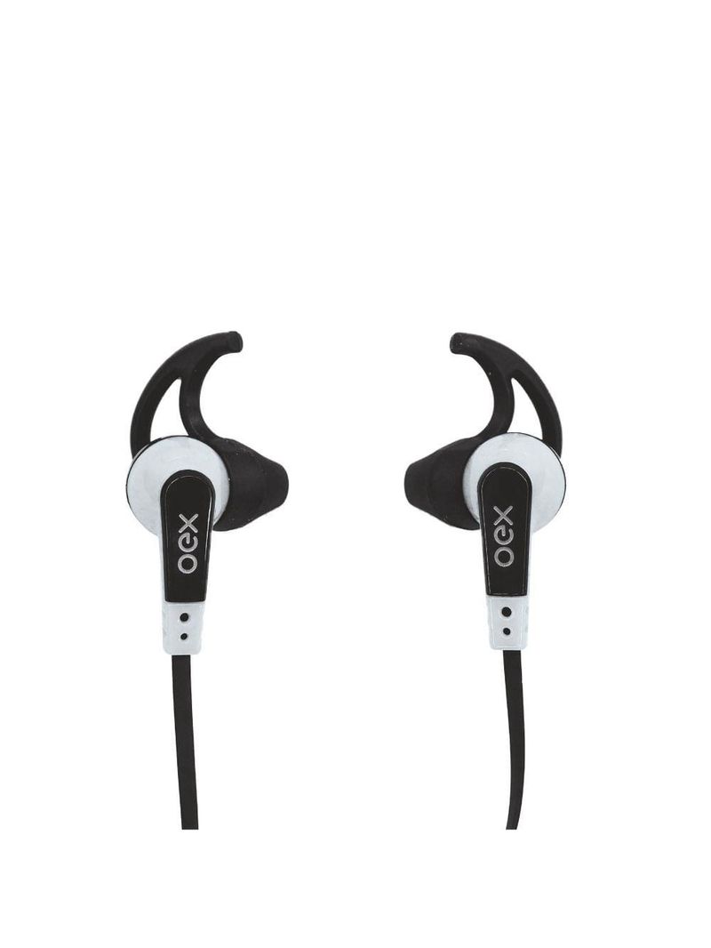 Fone de ouvido intra auricular esportivo com microfone oex sprint fn206 - branco