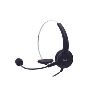 Fone de ouvido para call center rj11 oex hs101 preto