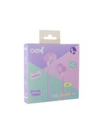 Fone de ouvido sweet com microfone - oexteen fn301 - rosa