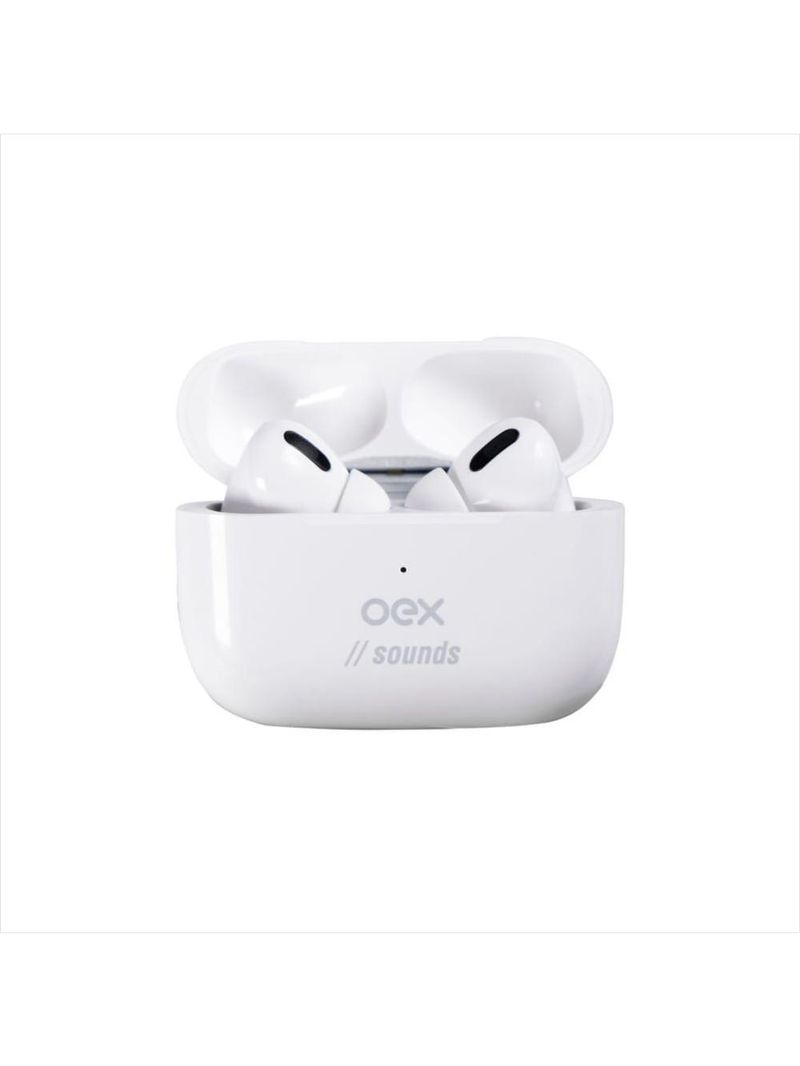 Fone de ouvido tws bluetooth branco