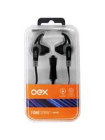 Fone de ouvido intra auricular esportivo com microfone oex sprint fn206 - cinza