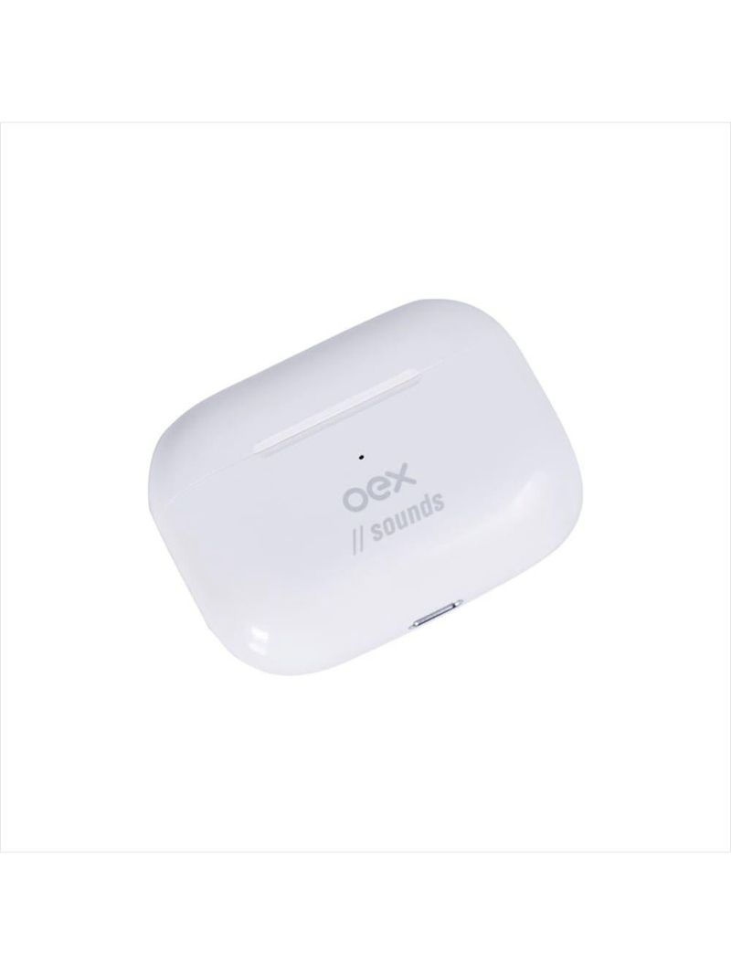 Fone de ouvido tws bluetooth branco