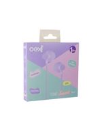 Fone de ouvido sweet com microfone - oexteen fn301 - lilas