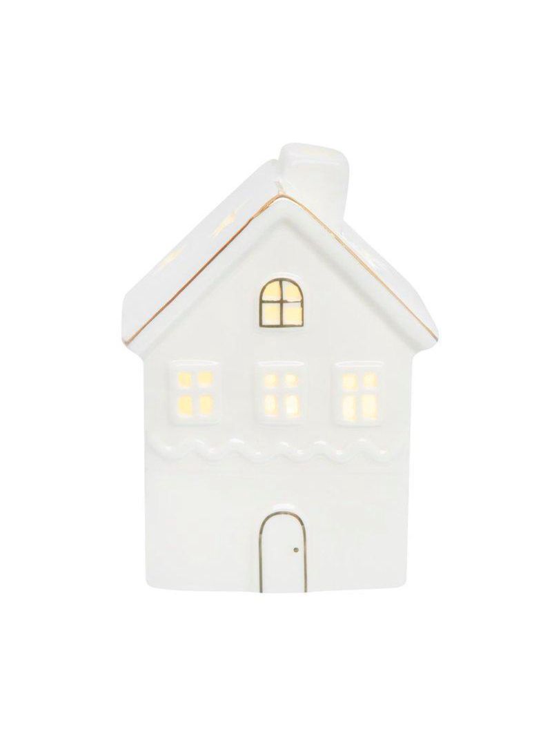 Adorno casinha home style led joy family 13 cm