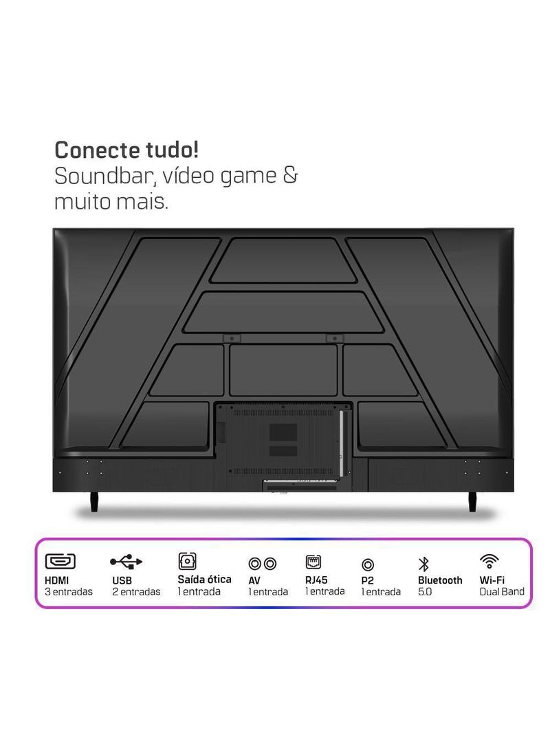 Smart Hq 60 4k Tela Sem Bordas Design Slim Hqs60nkhm