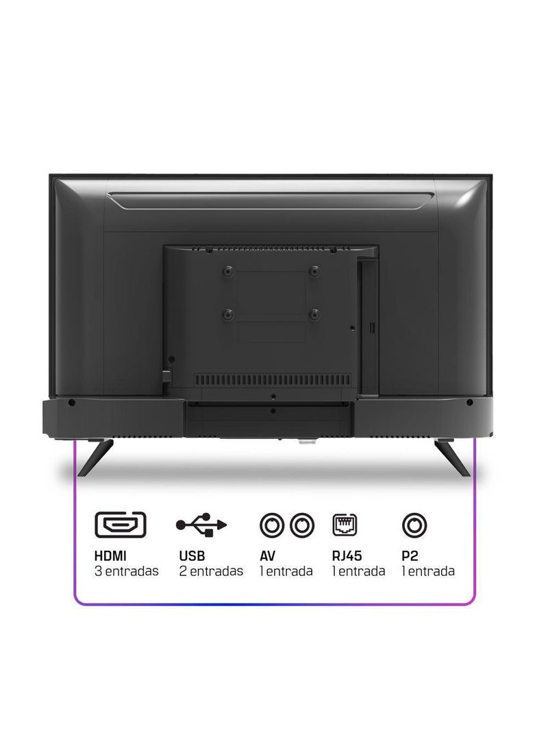 Smart HQ 24 HD Tela Sem Bordas Sistema Design Slim HQS24NKHM Bivolt