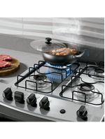 Fogão 4 Bocas Embutir Dako Supreme Mesa De Inox Preto Bivolt