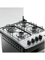 Fogão 4 Bocas Embutir Dako Supreme Mesa De Inox Preto Bivolt