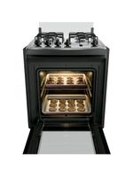 Fogão 4 Bocas Embutir Dako Supreme Mesa De Inox Preto Bivolt