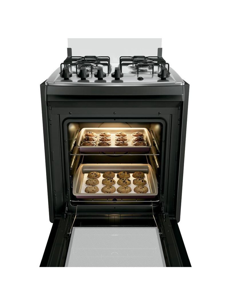 Fogão 4 Bocas Embutir Dako Supreme Mesa De Inox Preto Bivolt