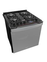 Fogão De Embutir 4B Preto Dako Grill Style Bivolt