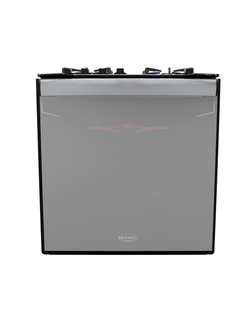 Fogão De Embutir 4B Preto Dako Grill Style Bivolt