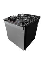 Fogão De Embutir 4B Preto Dako Grill Style Bivolt