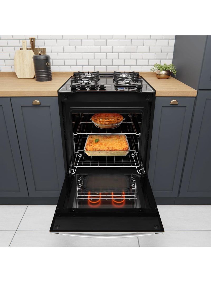 Fogão De Embutir 4B Preto Dako Grill Style Bivolt