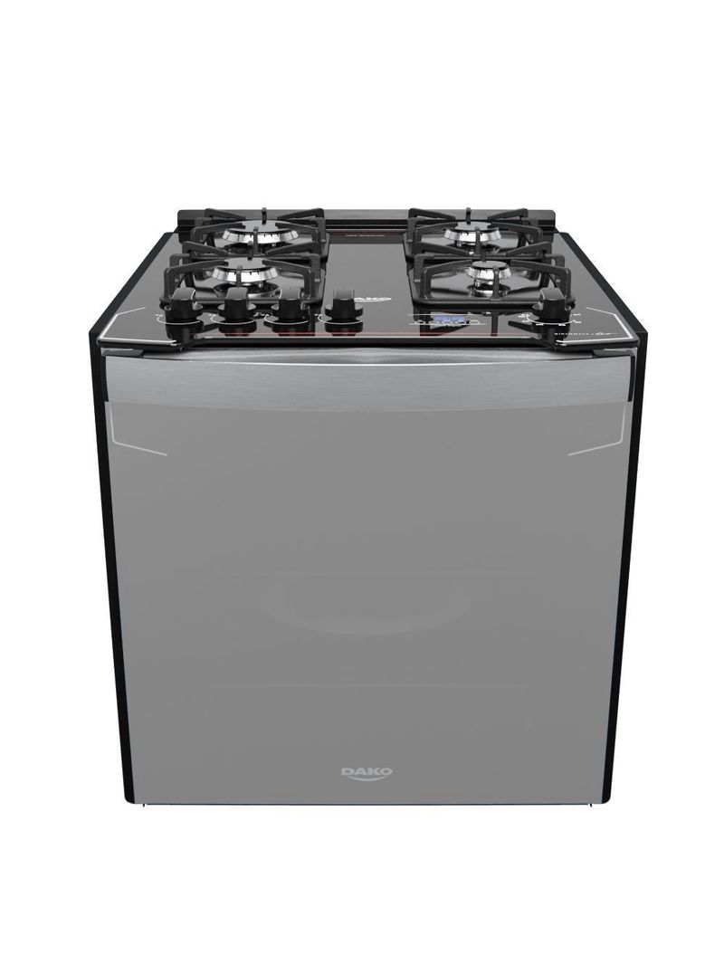 Fogão De Embutir 4B Preto Dako Grill Style Bivolt