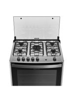 Fogão 5 Bocas Preto Com Mesa De Inox Dako Magister Bivolt