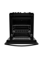 Fogão De Embutir 4B Preto Com Mesa De Vidro Dako Bivolt