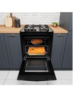 Fogão De Embutir 4B Preto Com Mesa De Vidro Dako Bivolt