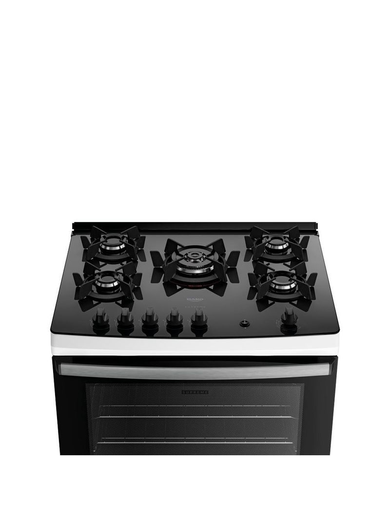 Fogão 5 Bocas Dako Supreme Com Mesa De Vidro Bivolt