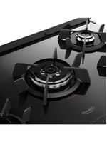 Fogão 5 Bocas Dako Supreme Mesa De Vidro Tripla Chama Bivolt