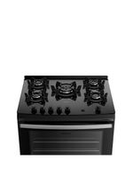 Fogão 5 Bocas Dako Supreme Mesa De Vidro Tripla Chama Bivolt