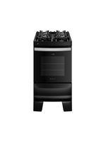 Fogão 4 Bocas Preto Com Mesa De Vidro Atlas Agile Up Bivolt