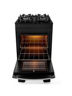 Fogão 4 Bocas Preto Com Mesa De Vidro Atlas Agile Up Bivolt