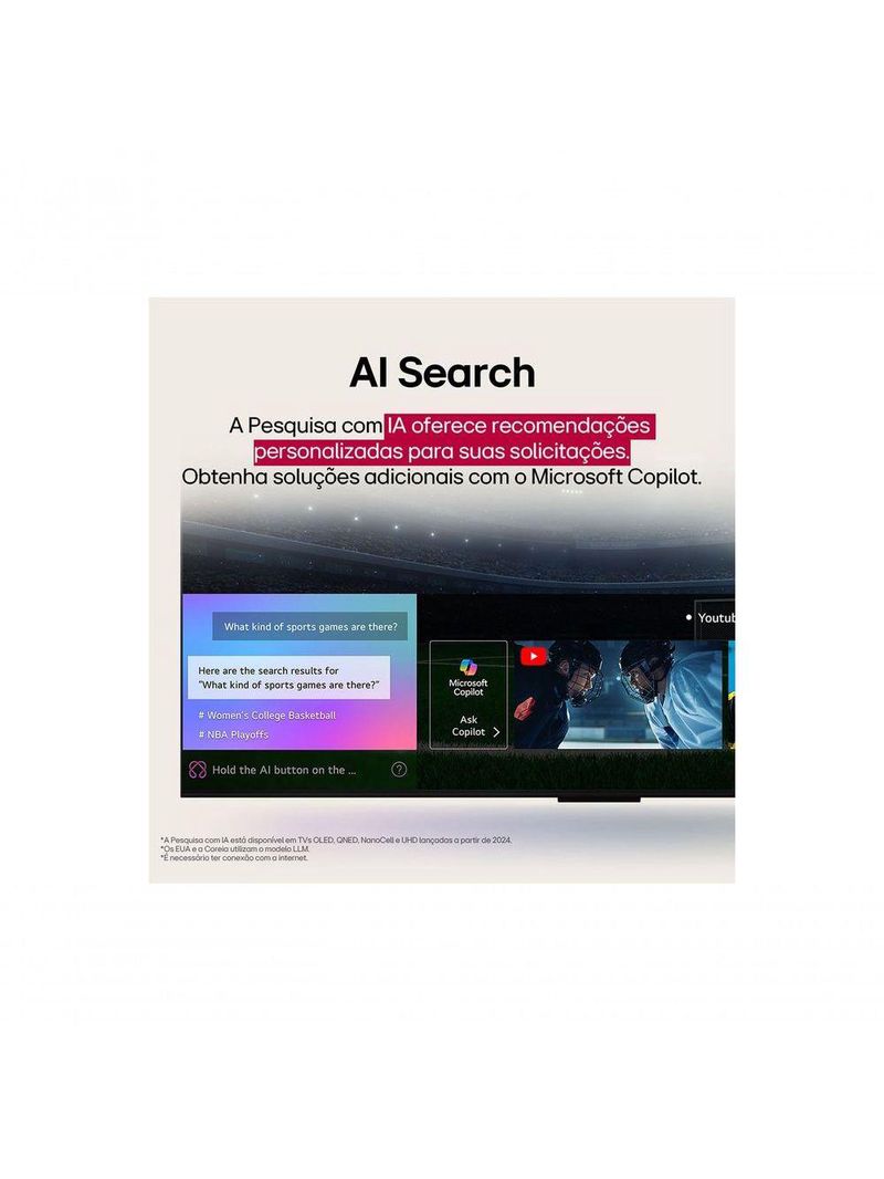 Smart TV LG OLED Evo AI C5 65 Polegadas OLED65C5PSA Bivolt