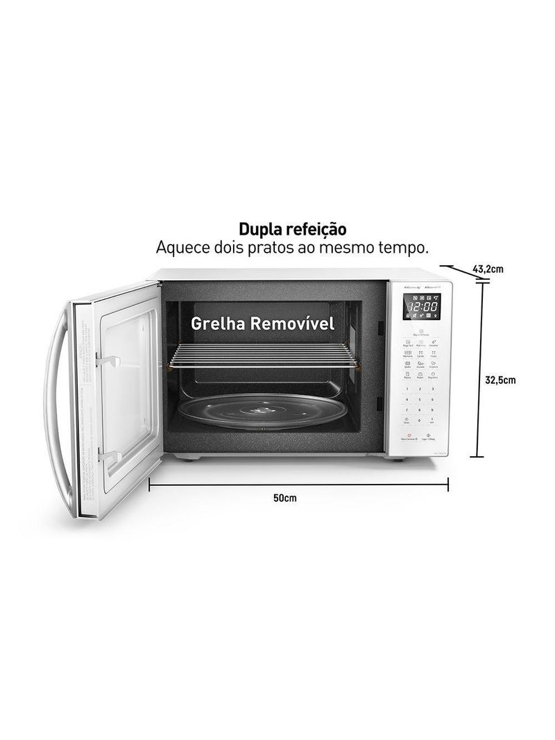 Micro-ondas Panasonic Dupla Refeição 34L - ST65LWRU 110V