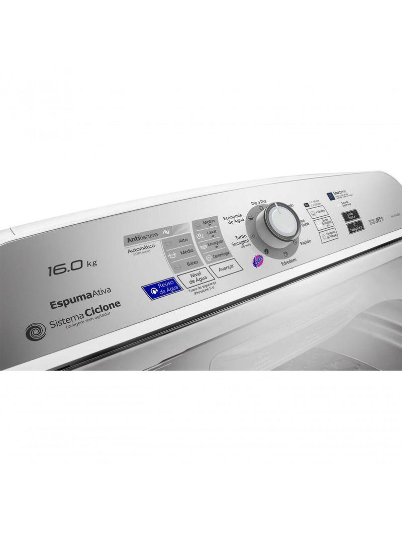 Máquina de Lavar Panasonic Ag 16kg Branco - NA-F160B6W 110V