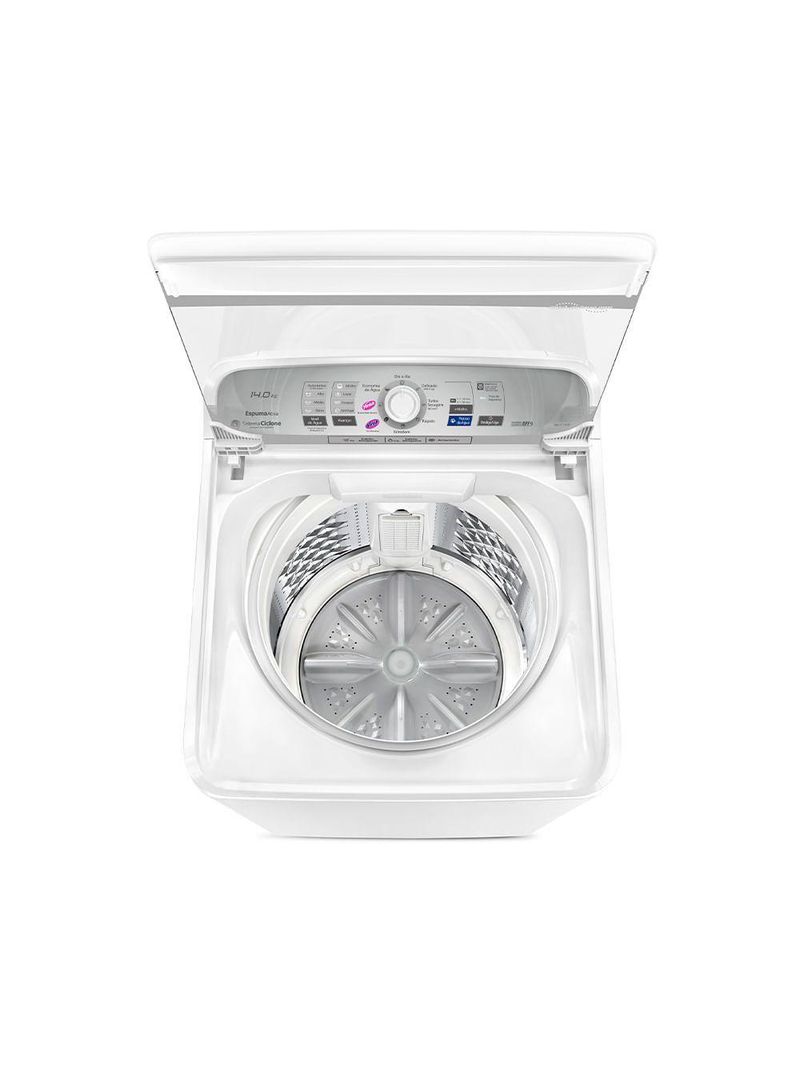 Máquina de Lavar Panasonic Função Vanish Branco Mais Branco 14kg - NA-F140B1W 220V