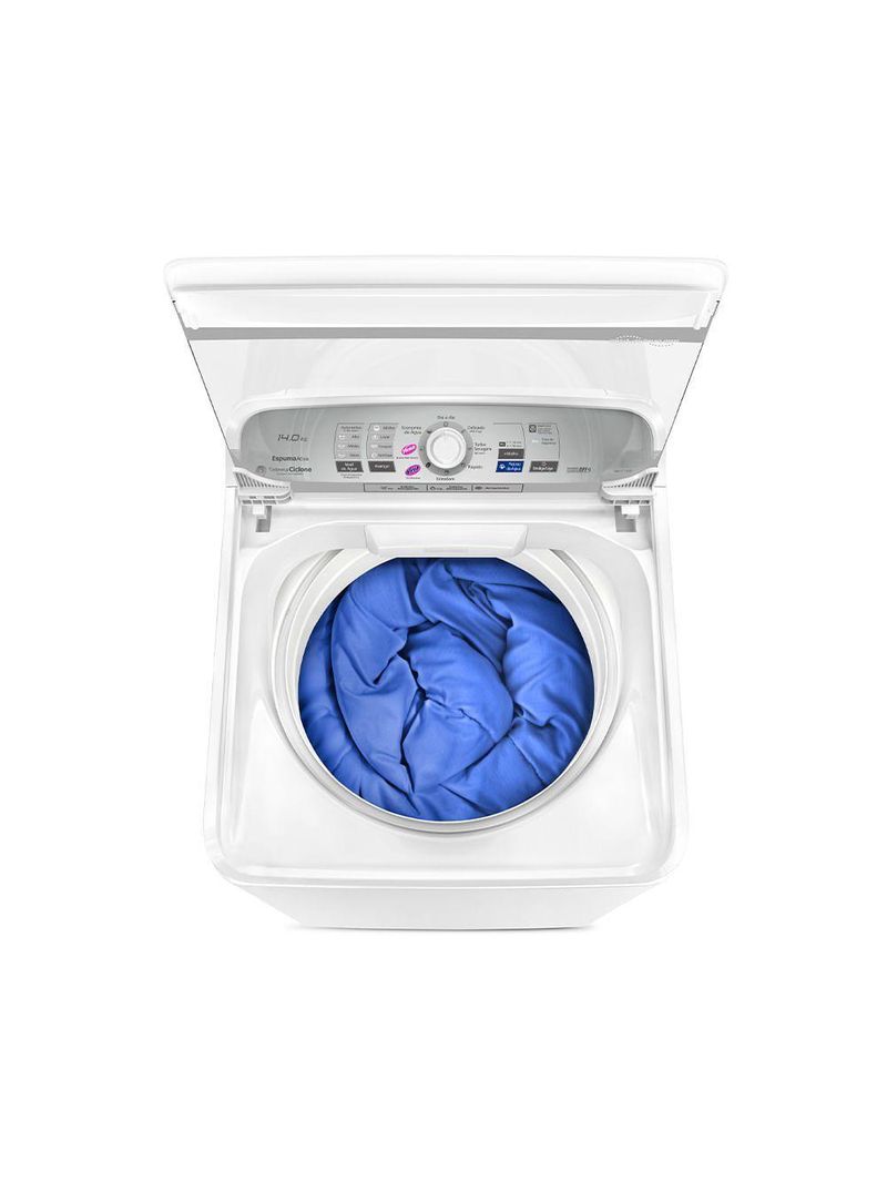 Máquina de Lavar Panasonic Função Vanish Branco Mais Branco 14kg - NA-F140B1W 220V