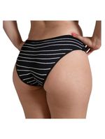 Calcinha absorvente bela gil korui - preta e branca