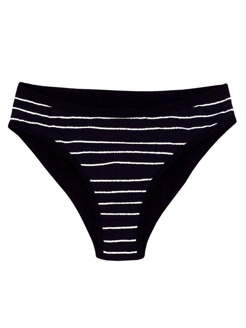 Calcinha absorvente bela gil korui - preta e branca