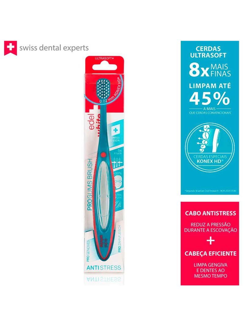Escova de dentes edel white - pro gums - 100-256