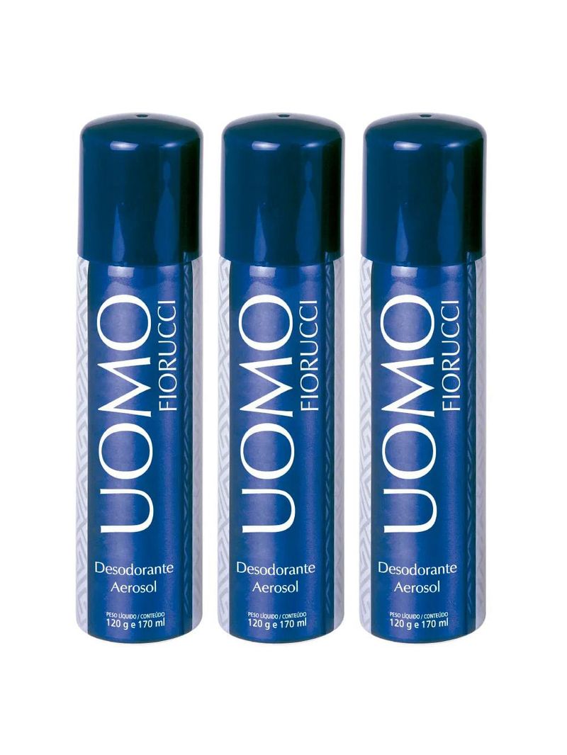 Fiorucci uomo kit - 3 desodorantes aerossóis