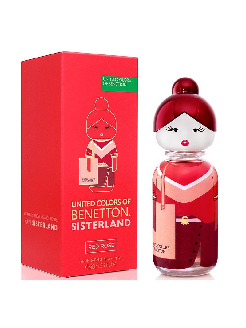 Red rose sisterland united colors of benetton - perfume feminino - edt