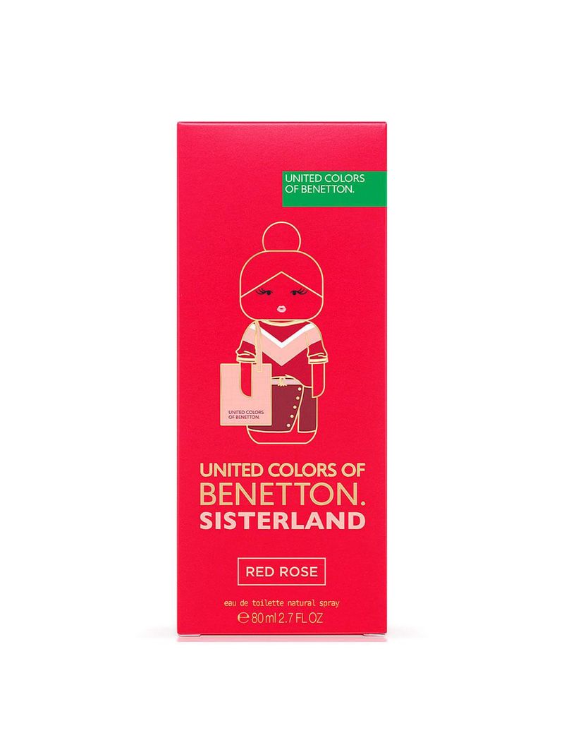 Red rose sisterland united colors of benetton - perfume feminino - edt
